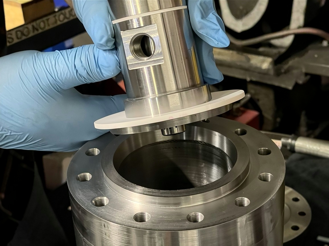 Precision assembly of a machined flight hardware component