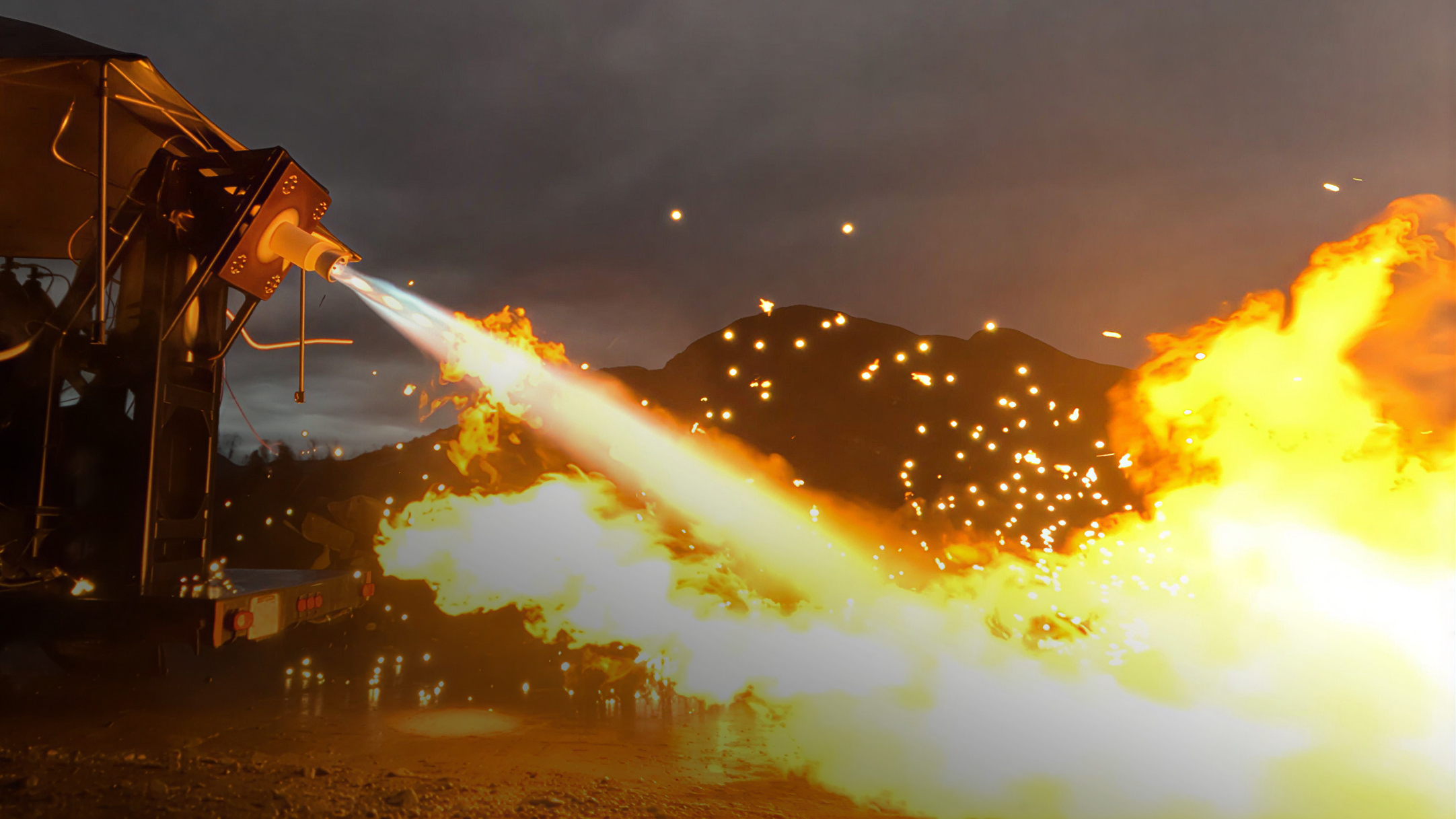BPL rocket engine test